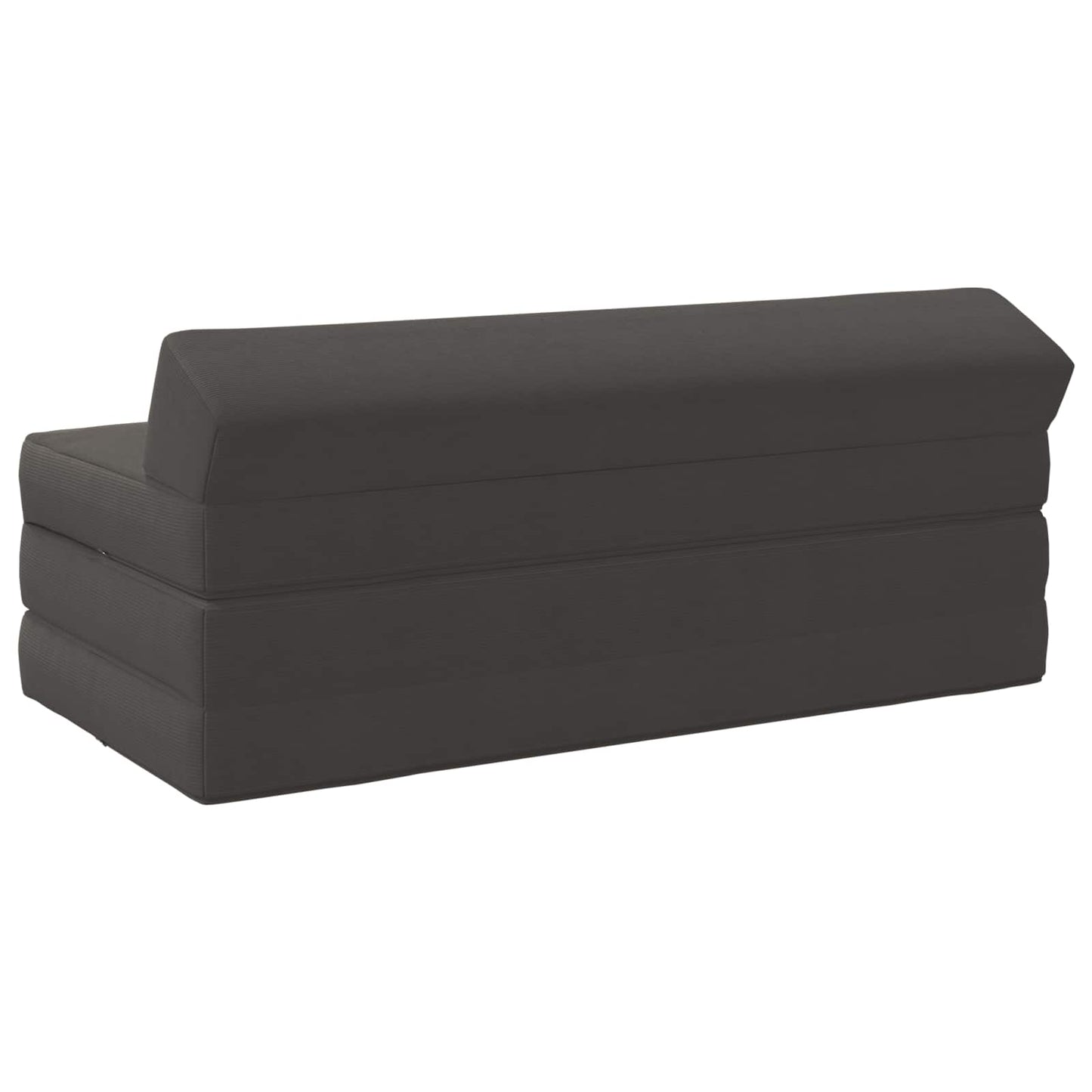 Klappsofa Bett Dunkelgrau 120 x 60 x 49 cm Stoff