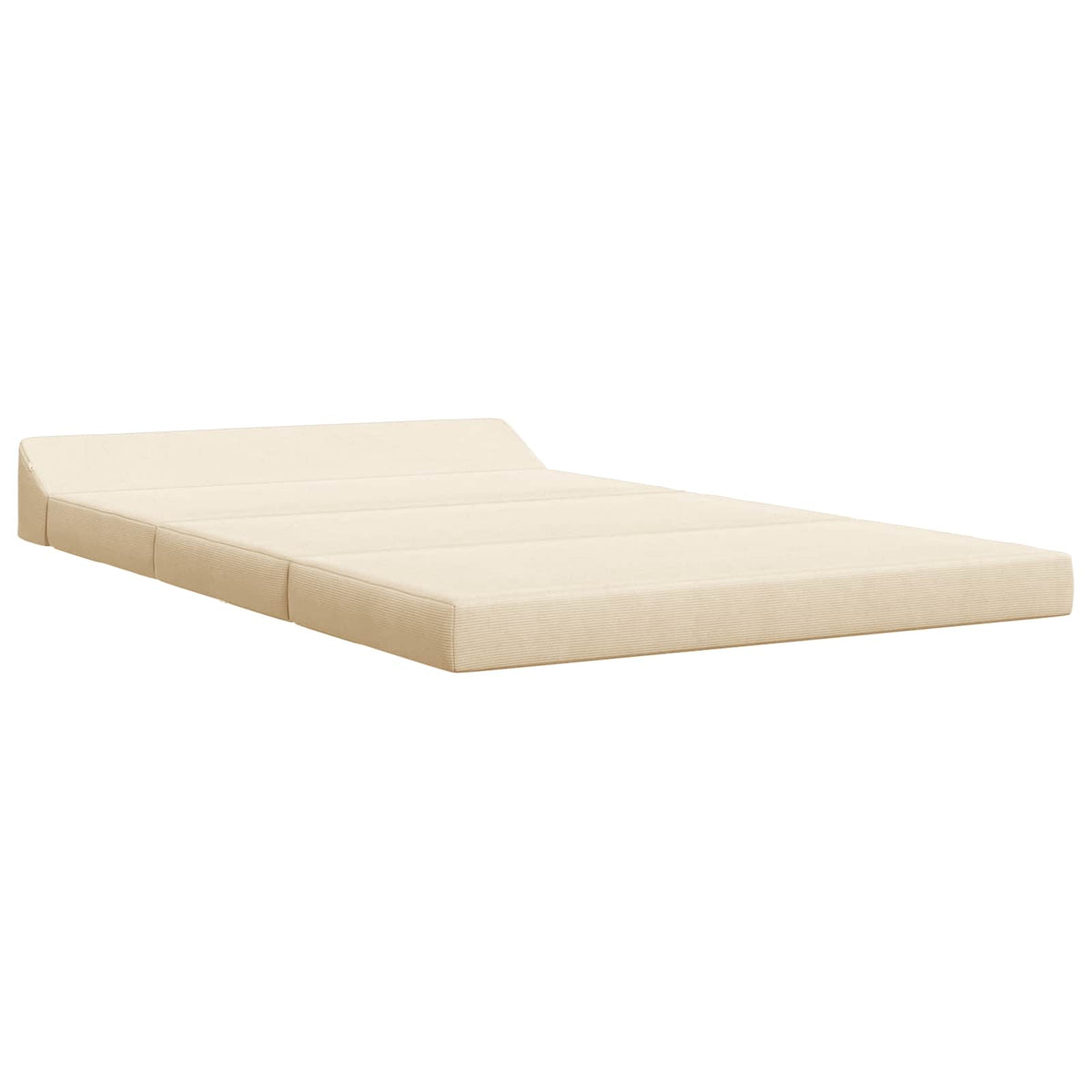 Klappsofa Bett Creme 120 x 60 x 49 cm Stoff