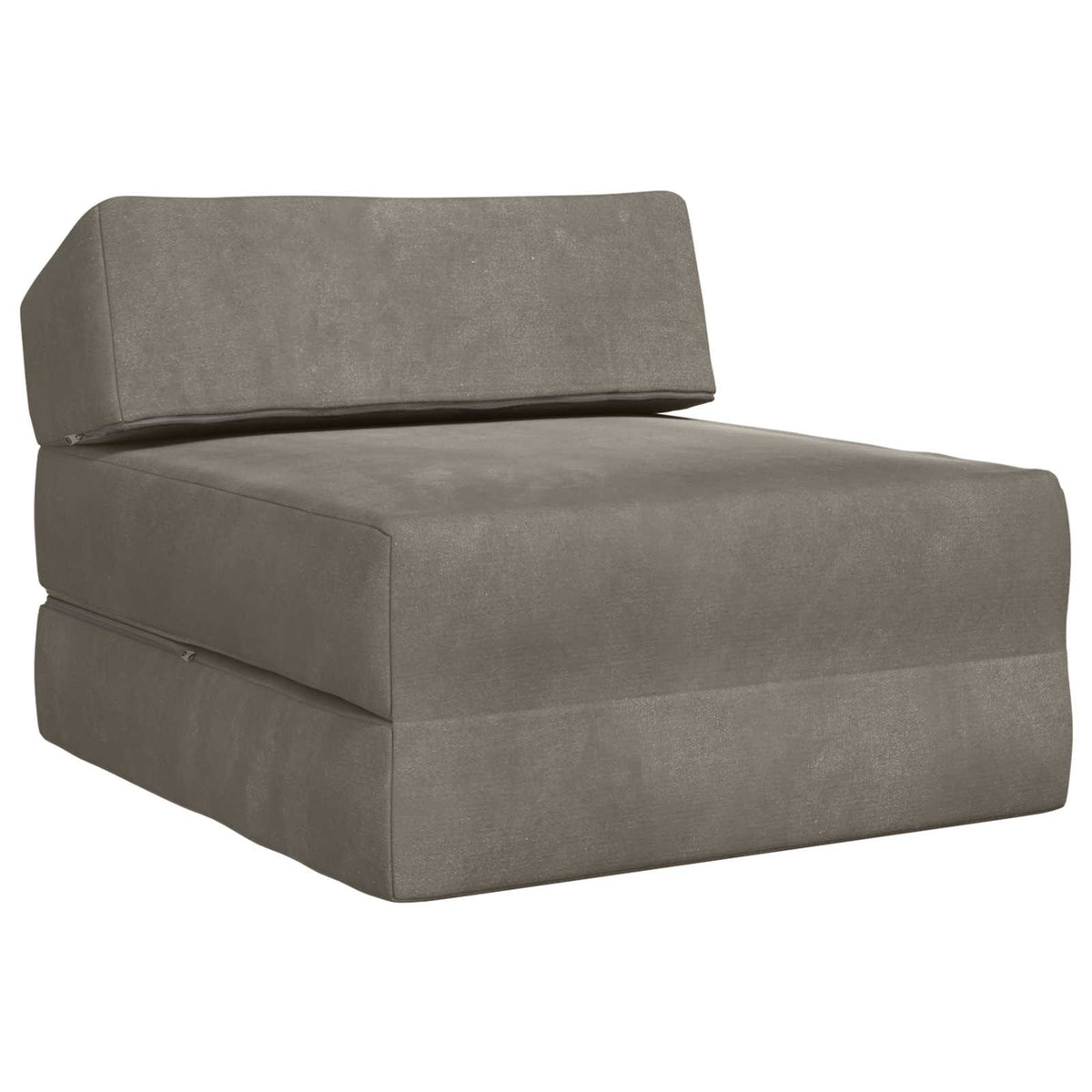 Klappsofa Bett Hellgrau 60 x 70 x 41 cm Stoff