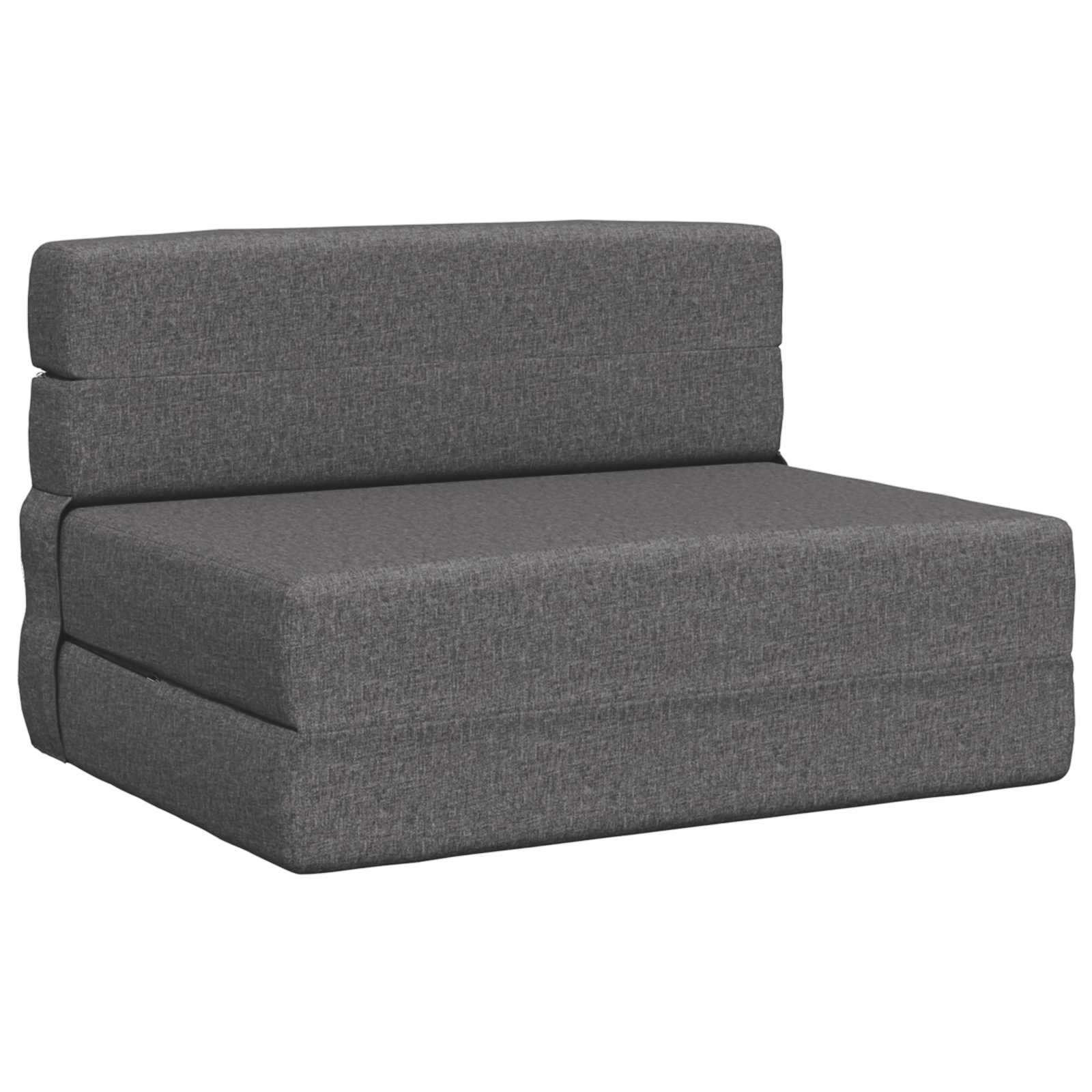 Klappsofa Bett Hellgrau 70 x 72 x 60 cm Stoff
