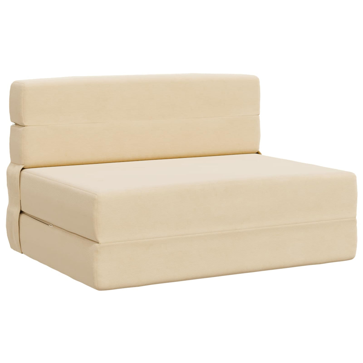 Klappsofa Bett Creme 70 x 72 x 60 cm Stoff
