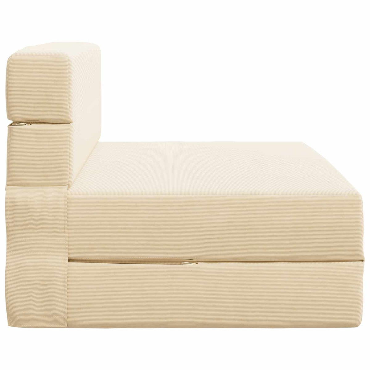 Klappsofa Bett Creme 70 x 72 x 60 cm Stoff