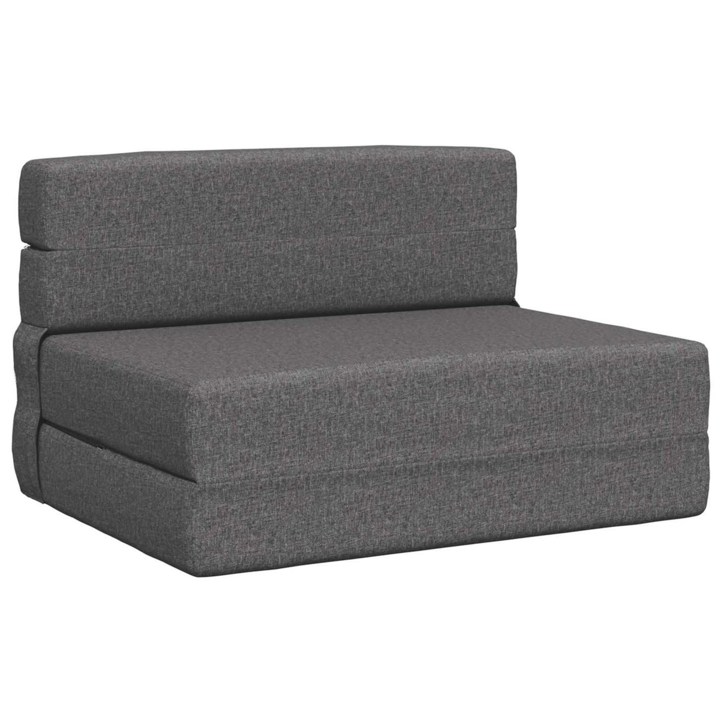 Klappsofa Bett Hellgrau 70 x 80 x 60 cm Stoff