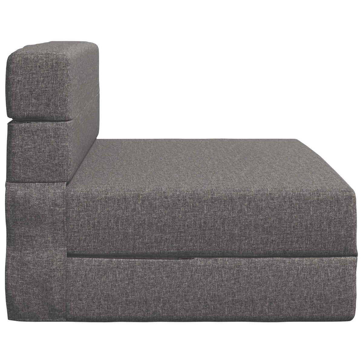 Klappsofa Bett Hellgrau 70 x 80 x 60 cm Stoff