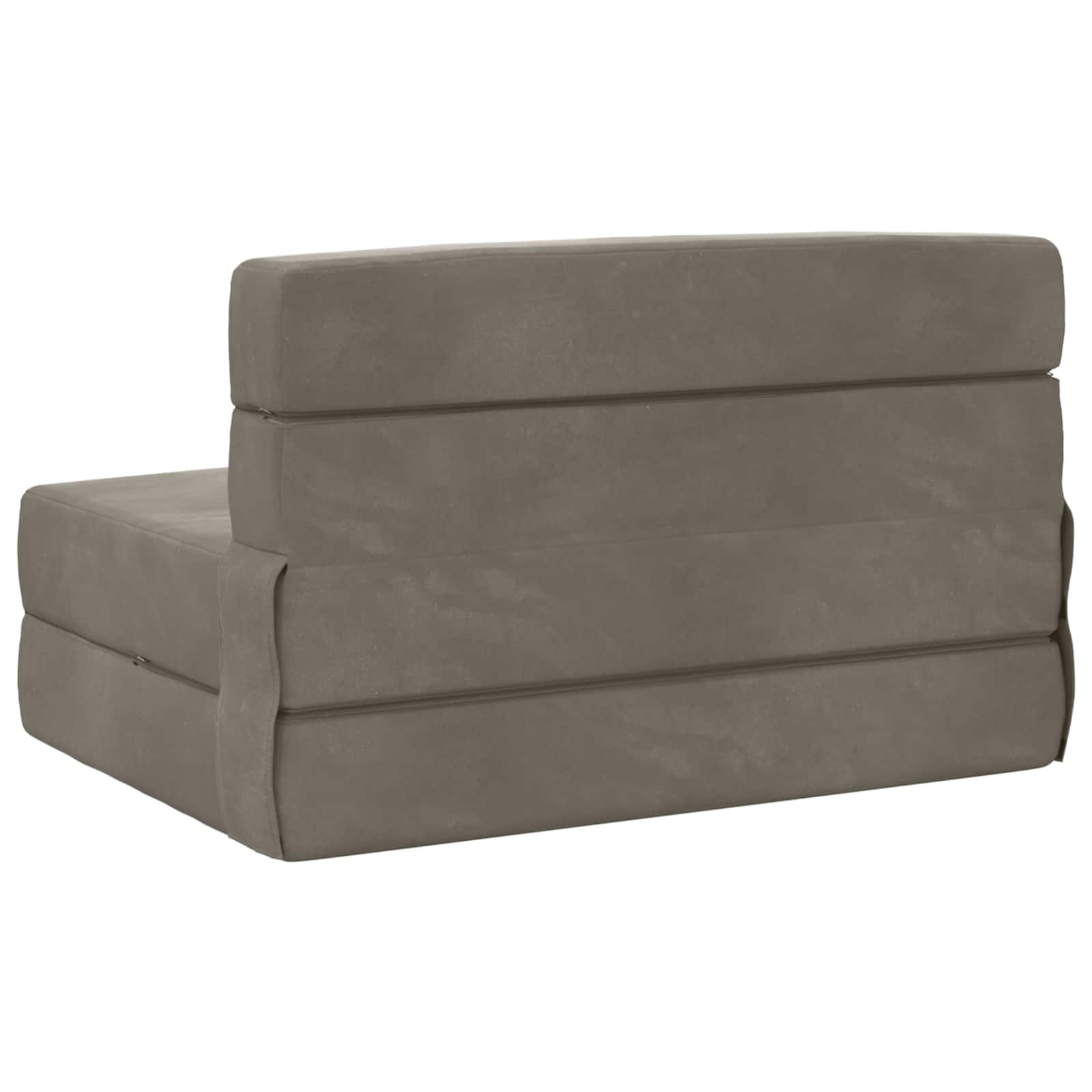 Klappsofa Bett Hellgrau 70 x 80 x 60 cm Stoff
