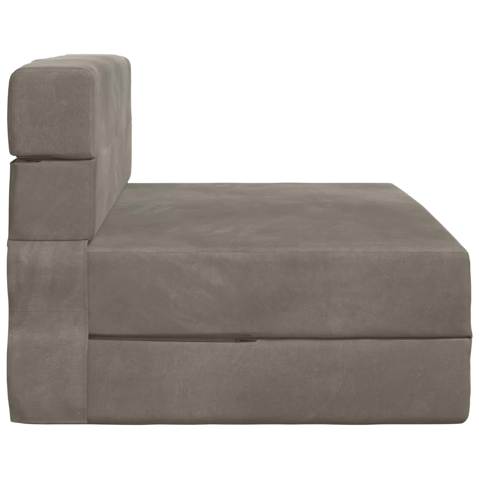 Klappsofa Bett Hellgrau 70 x 80 x 60 cm Stoff
