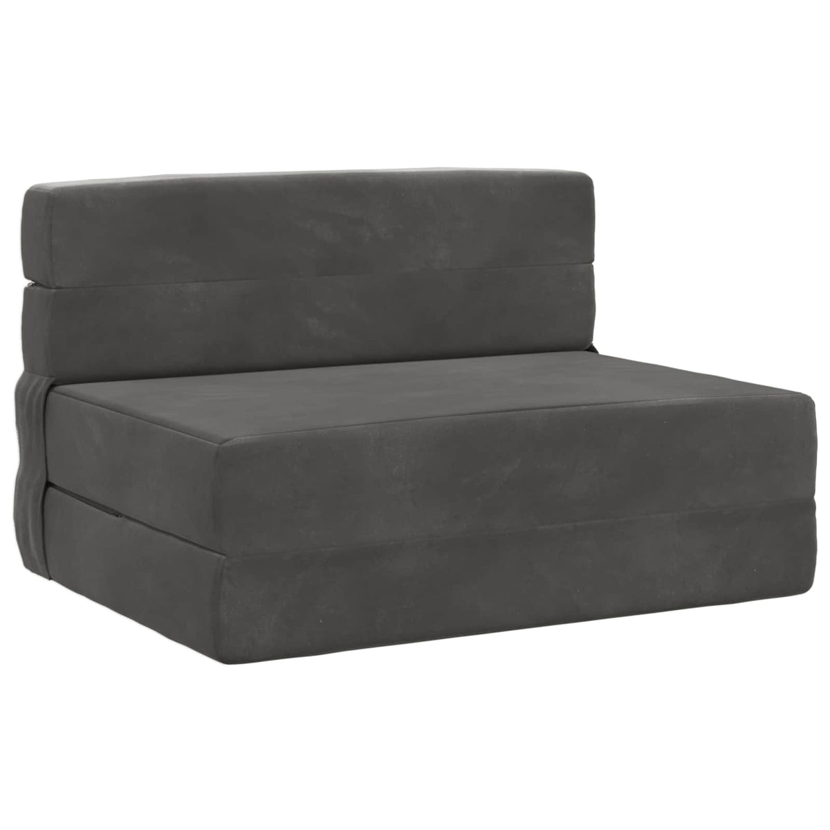 Klappsofa Bett Dunkelgrau 70 x 80 x 60 cm Stoff