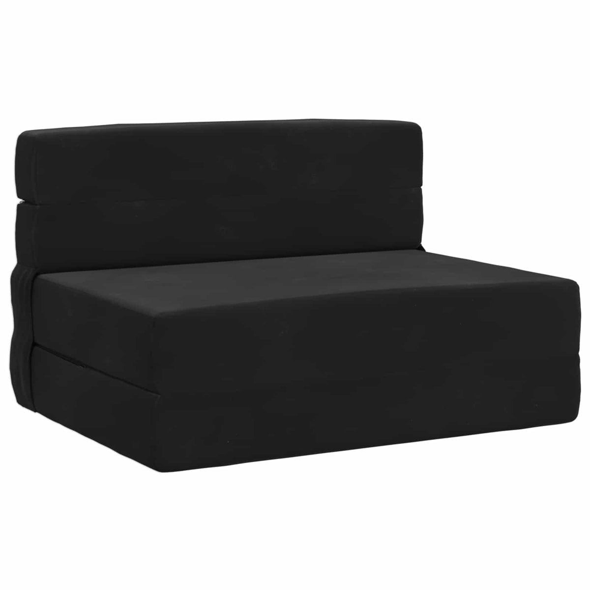 Klappsofa Bett Schwarz 70 x 80 x 60 cm Stoff