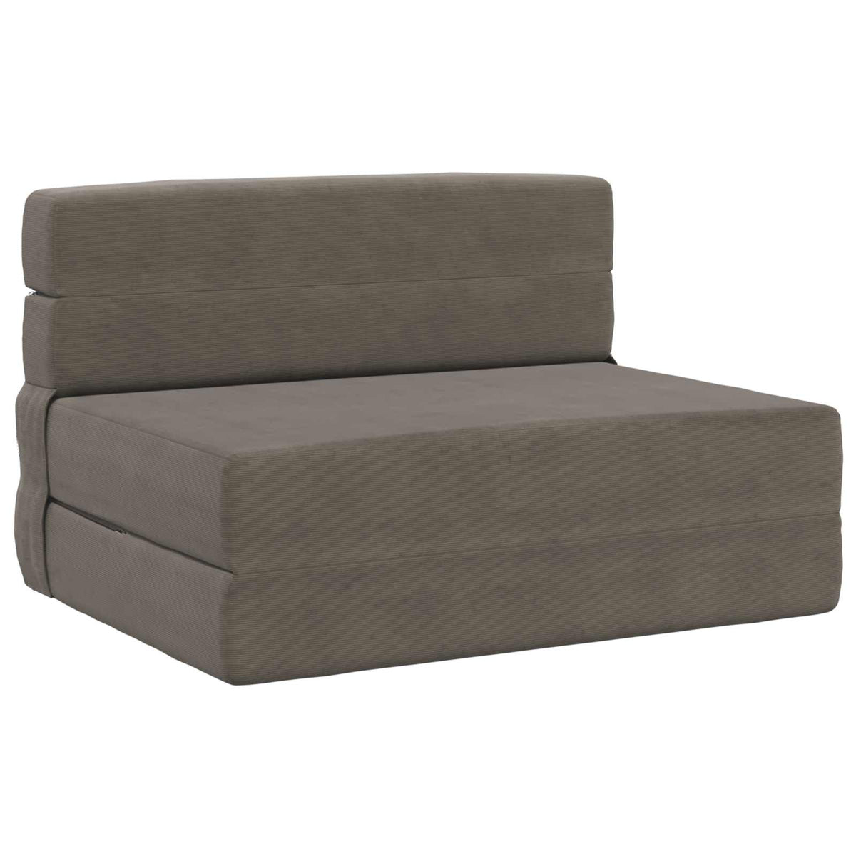 Klappsofa Bett Hellgrau 70 x 80 x 60 cm Stoff