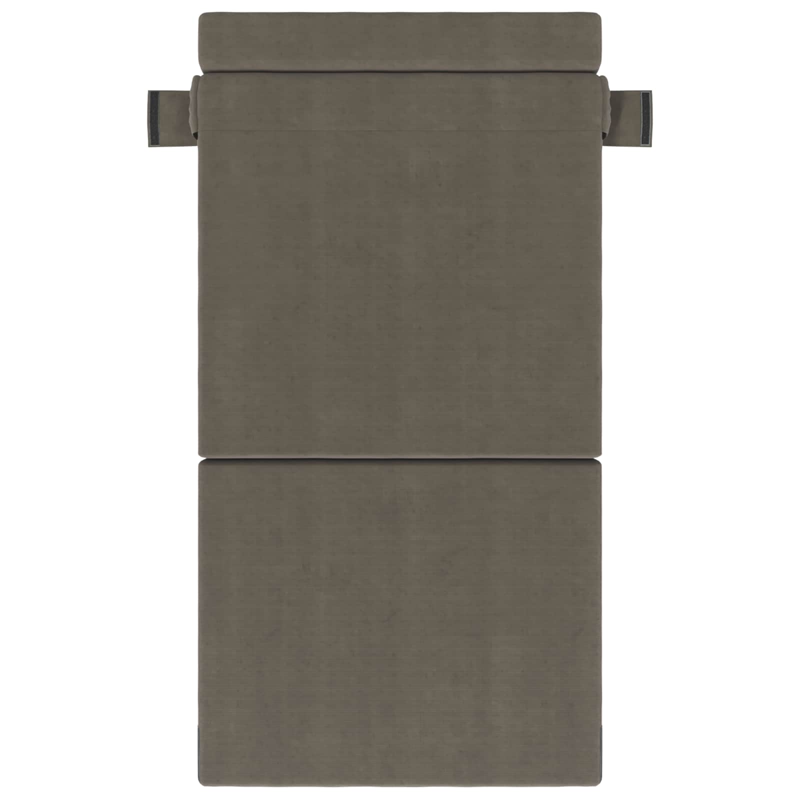 Klappsofa Bett Hellgrau 70 x 80 x 60 cm Stoff
