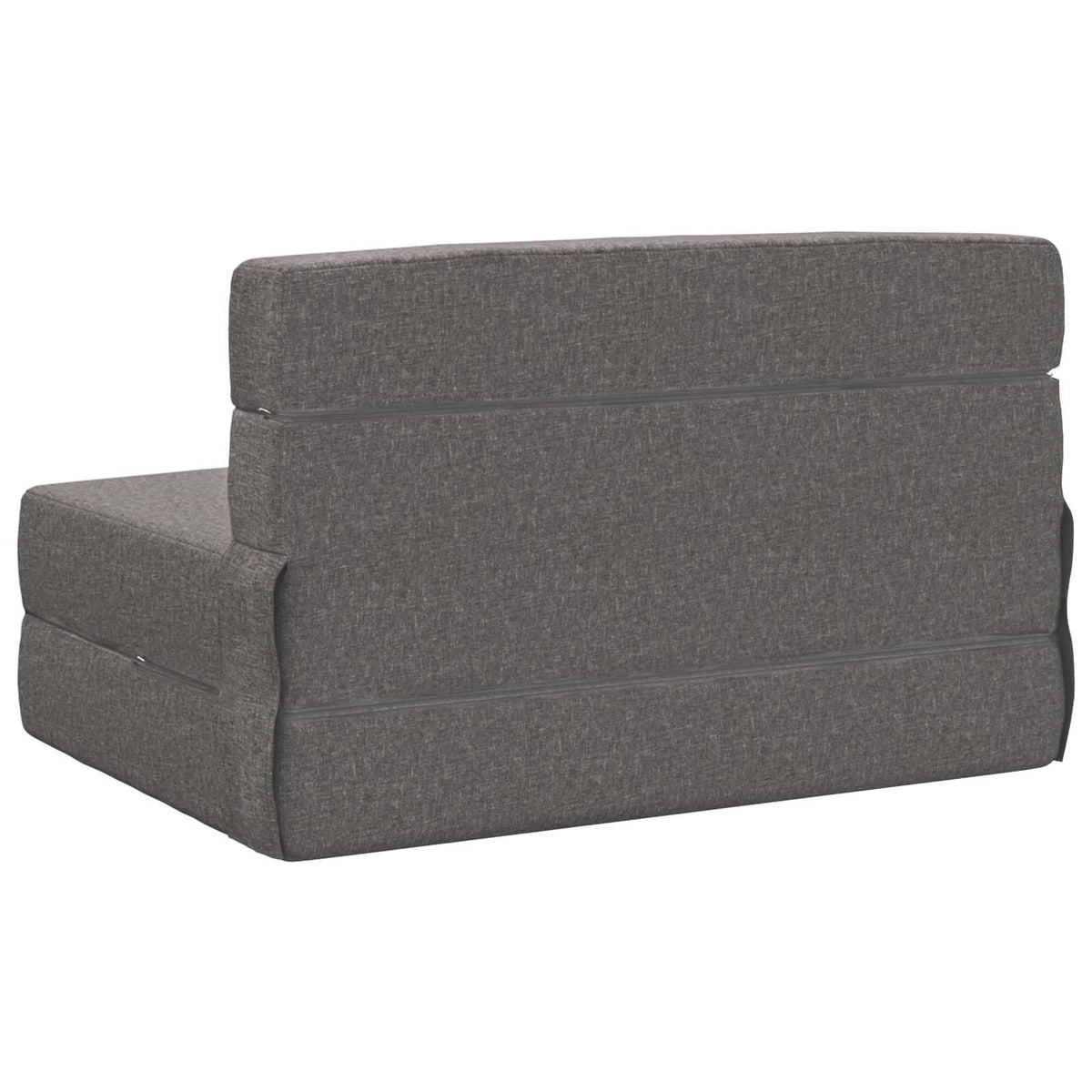 Klappsofa Bett Hellgrau 100 x 80 x 60 cm Stoff