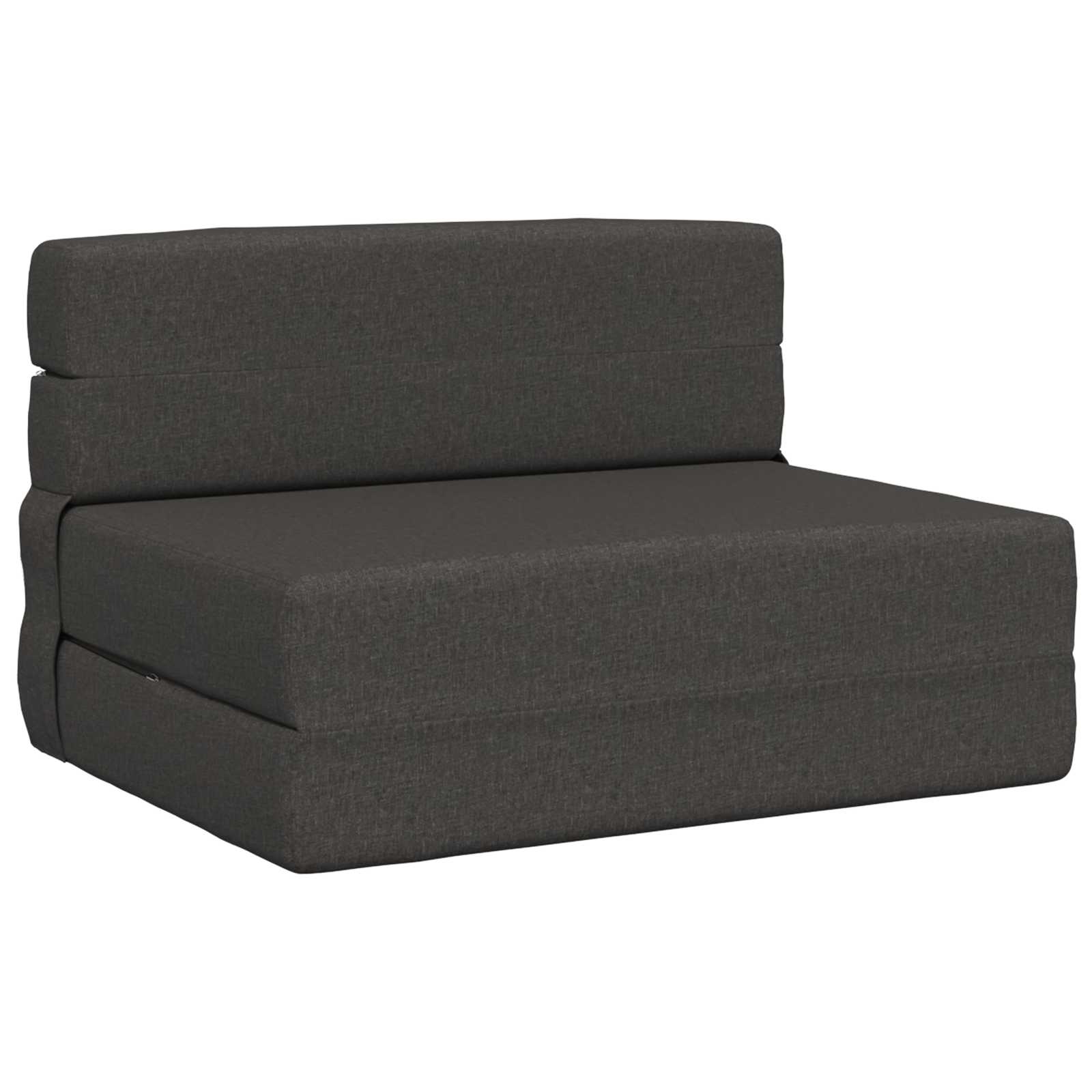 Klappsofa Bett Dunkelgrau 100 x 80 x 60 cm Stoff