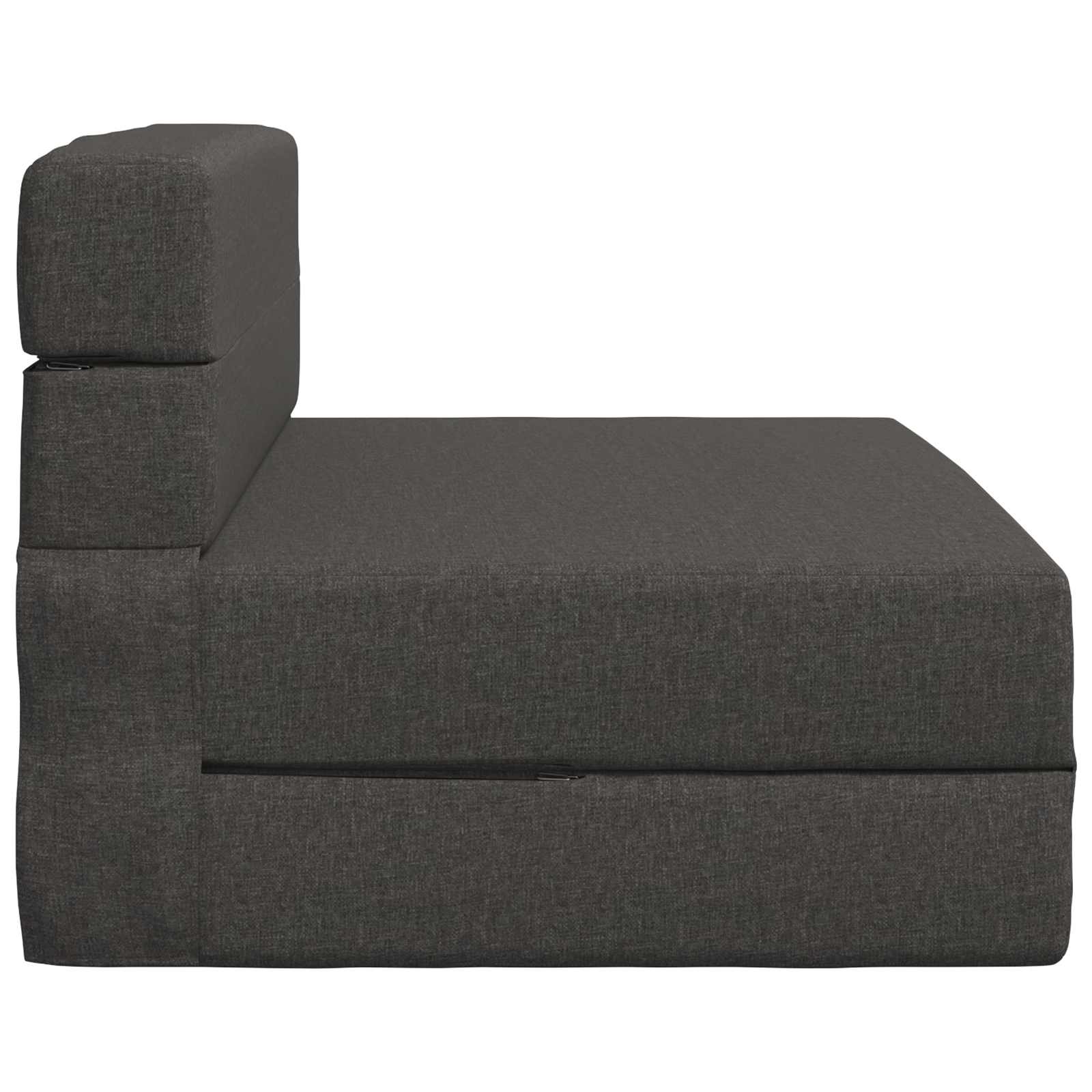 Klappsofa Bett Dunkelgrau 100 x 80 x 60 cm Stoff