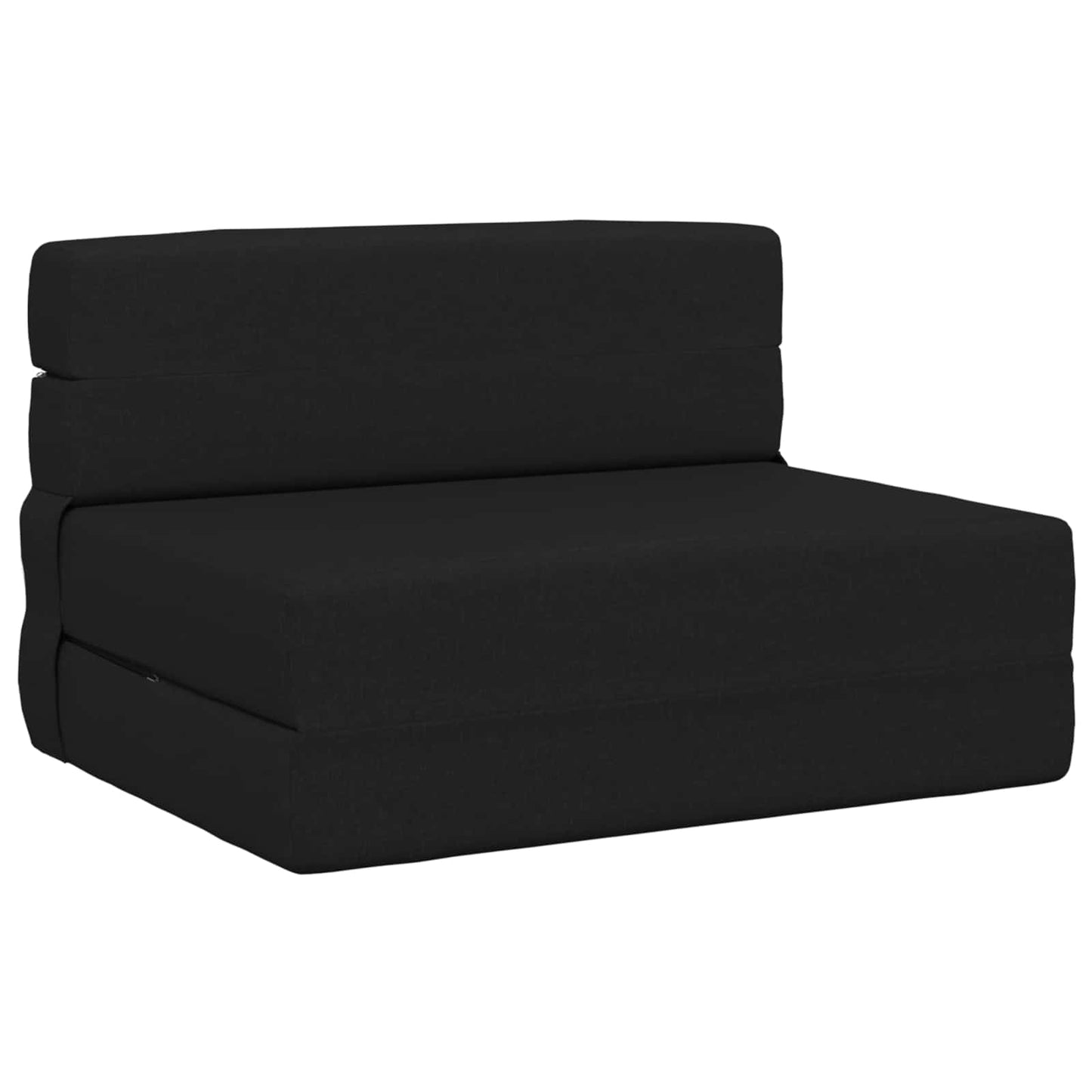 Klappsofa Bett Schwarz 100 x 80 x 60 cm Stoff