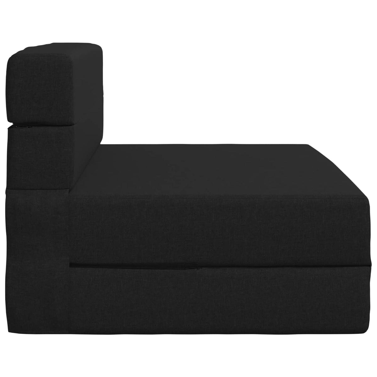 Klappsofa Bett Schwarz 100 x 80 x 60 cm Stoff