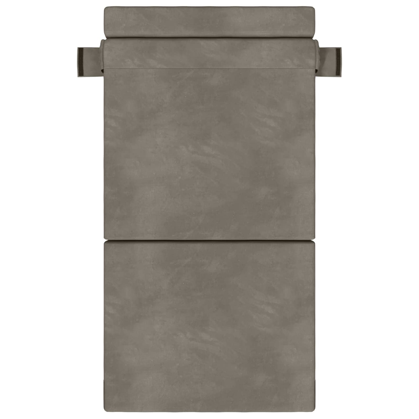 Klappsofa Bett Hellgrau 100 x 80 x 60 cm Stoff