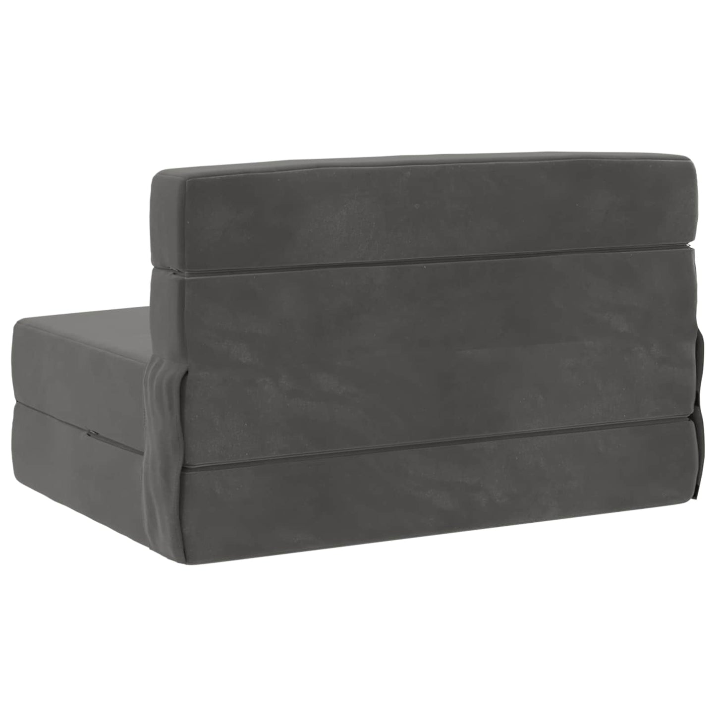 Klappsofa Bett Dunkelgrau 100 x 80 x 60 cm Stoff