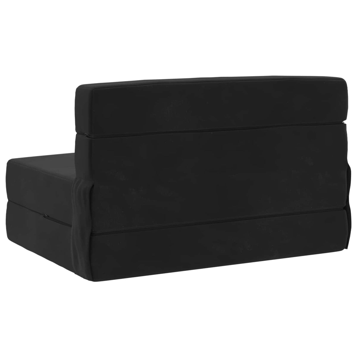 Klappsofa Bett Schwarz 100 x 80 x 60 cm Stoff