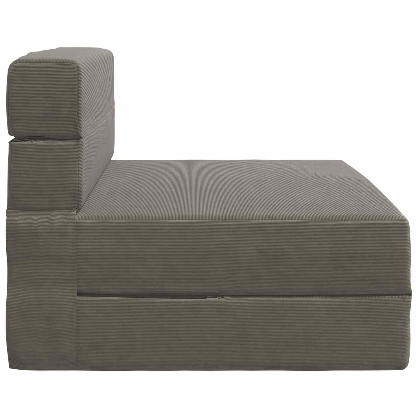 Klappsofa Bett Hellgrau 100 x 80 x 60 cm Stoff
