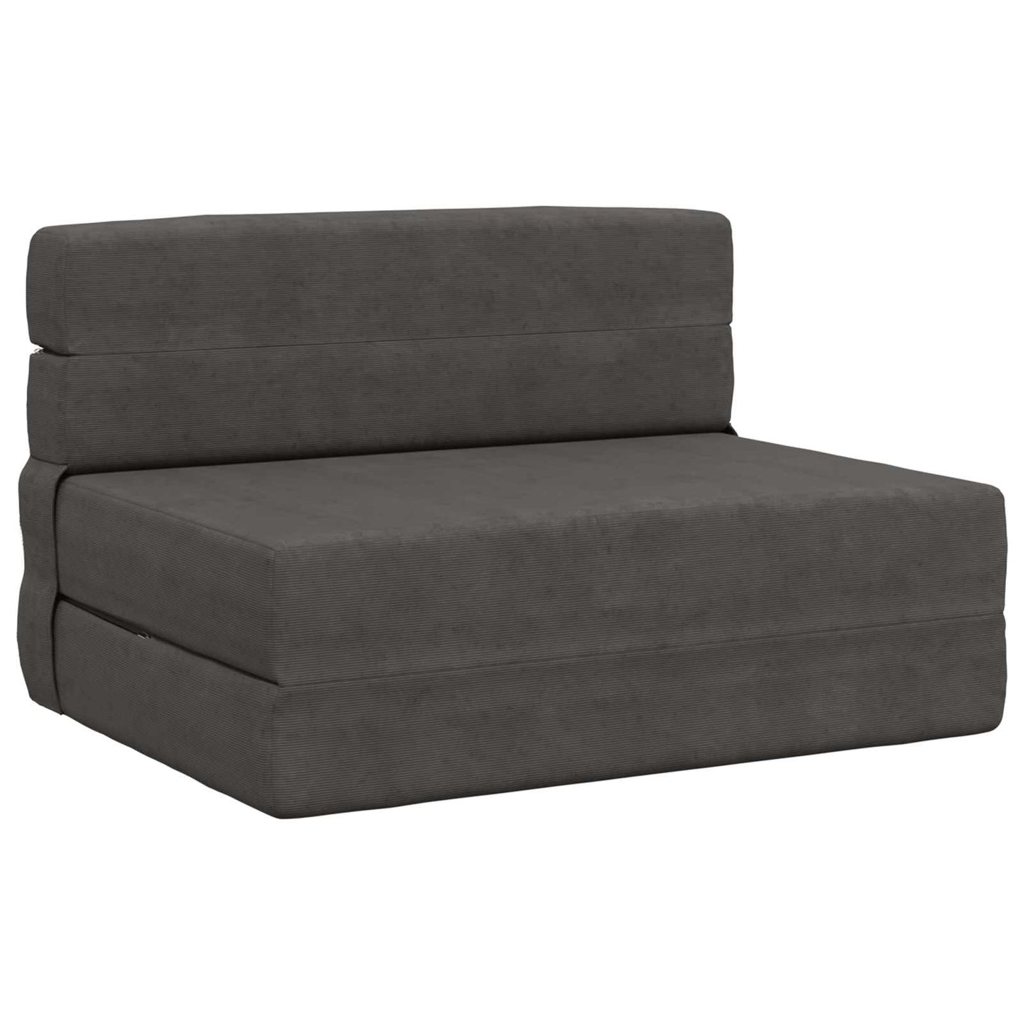 Klappsofa Bett Dunkelgrau 100 x 80 x 60 cm Stoff