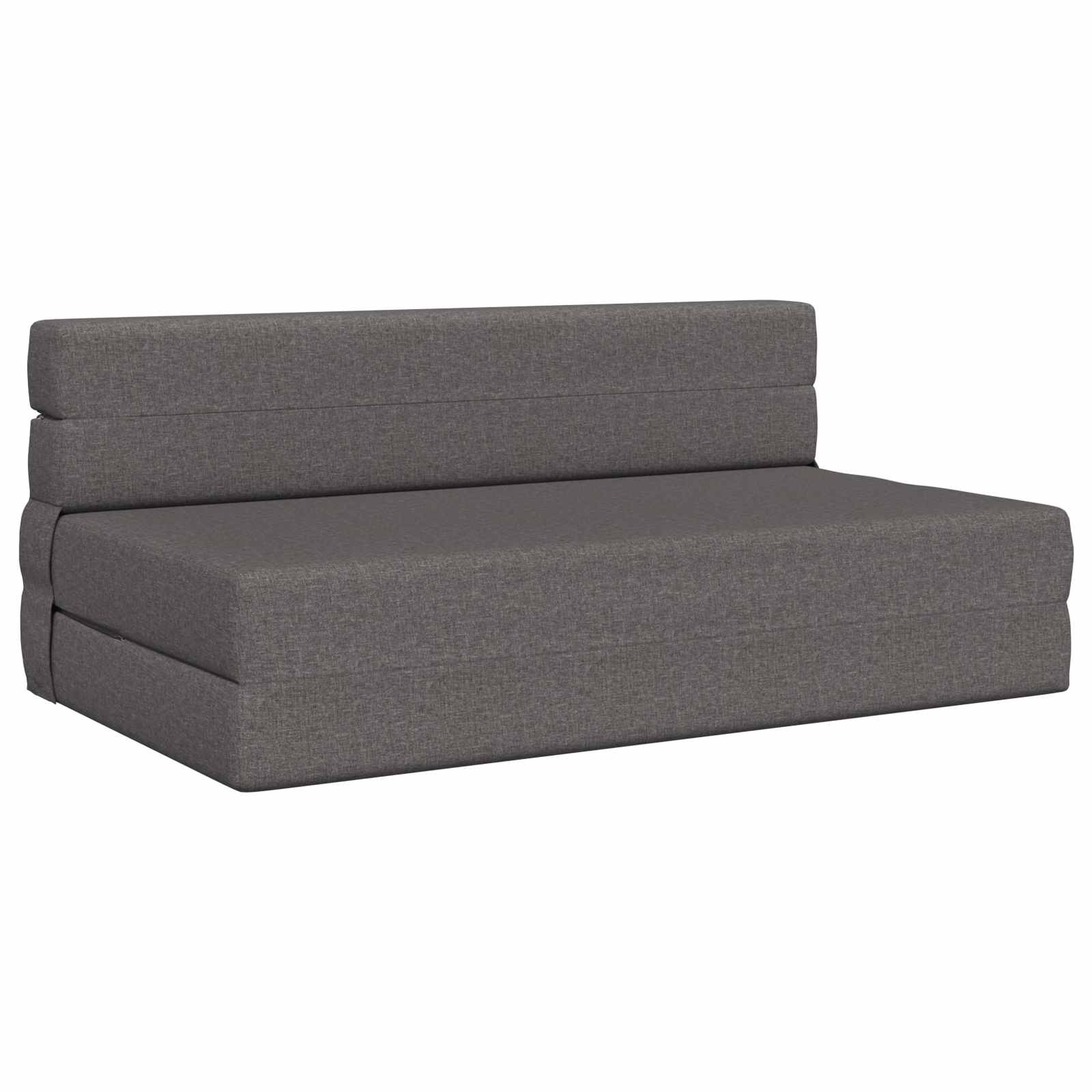 Klappsofa Bett Hellgrau 152 x 86,5 x 60 cm Stoff