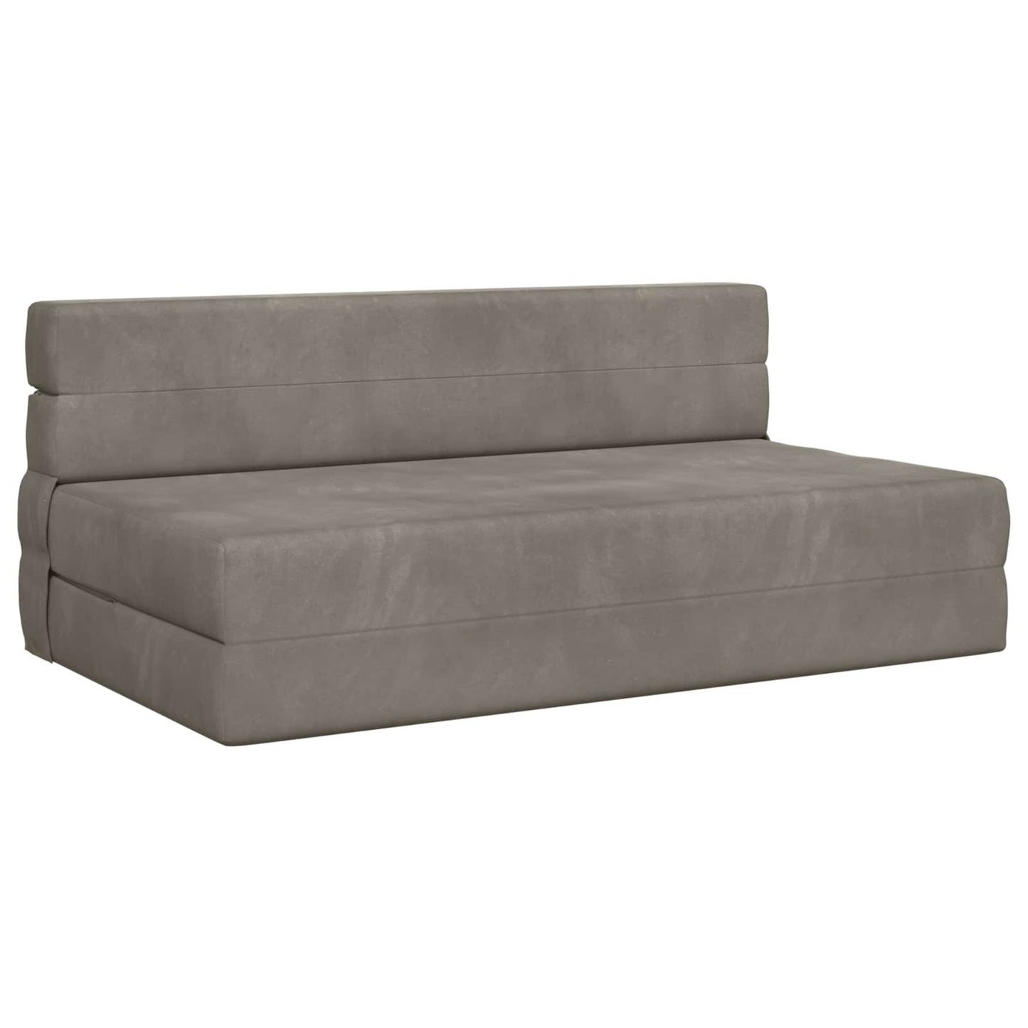 Klappsofa Bett Hellgrau 152 x 86,5 x 60 cm Stoff