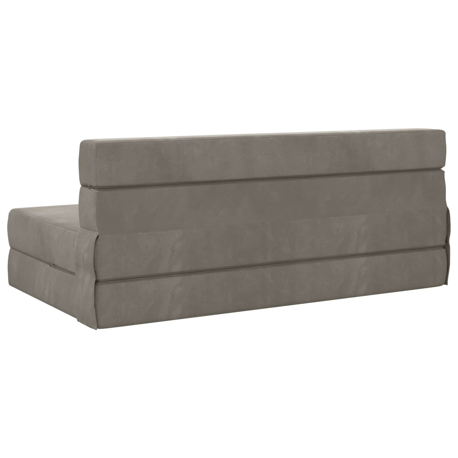 Klappsofa Bett Hellgrau 152 x 86,5 x 60 cm Stoff