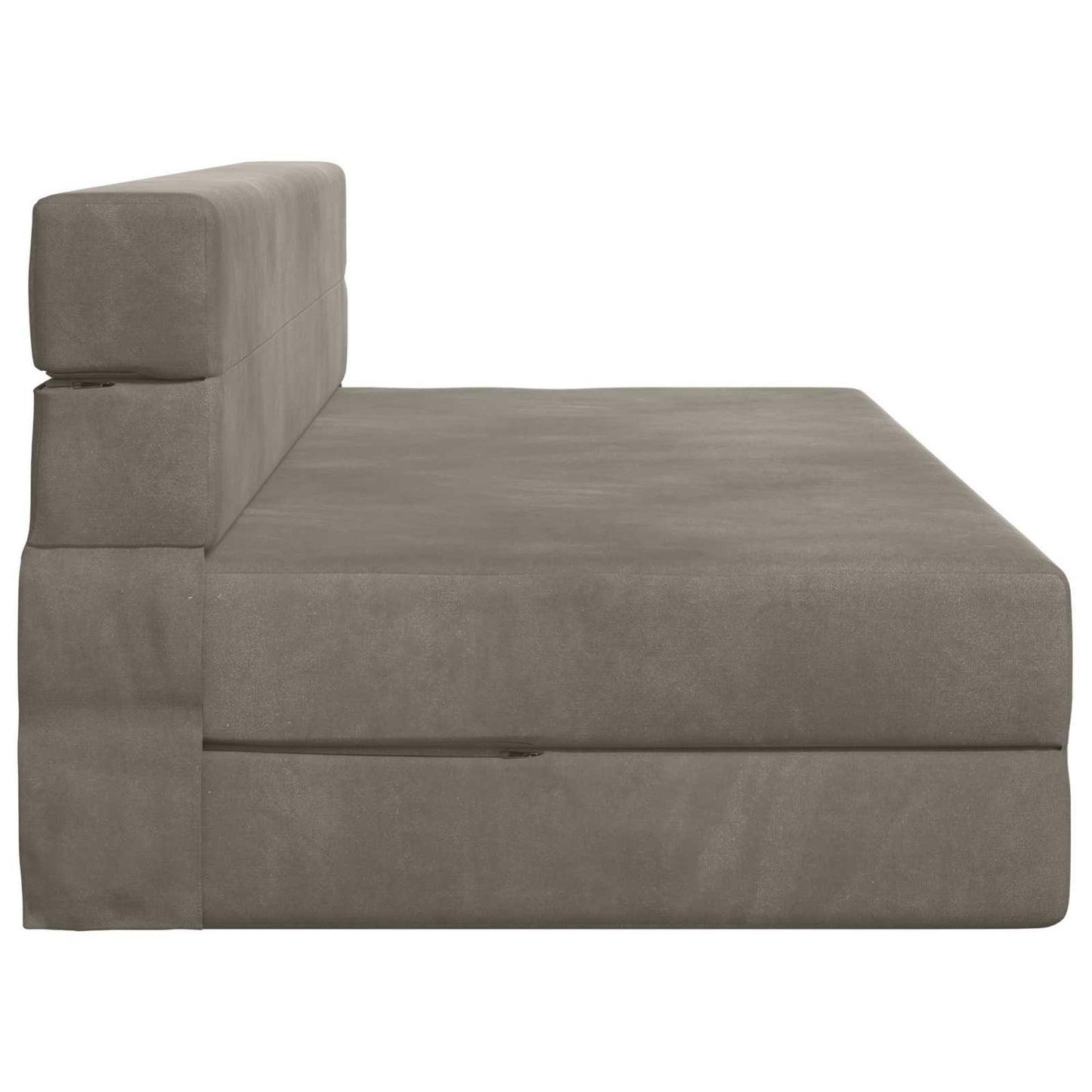 Klappsofa Bett Hellgrau 152 x 86,5 x 60 cm Stoff