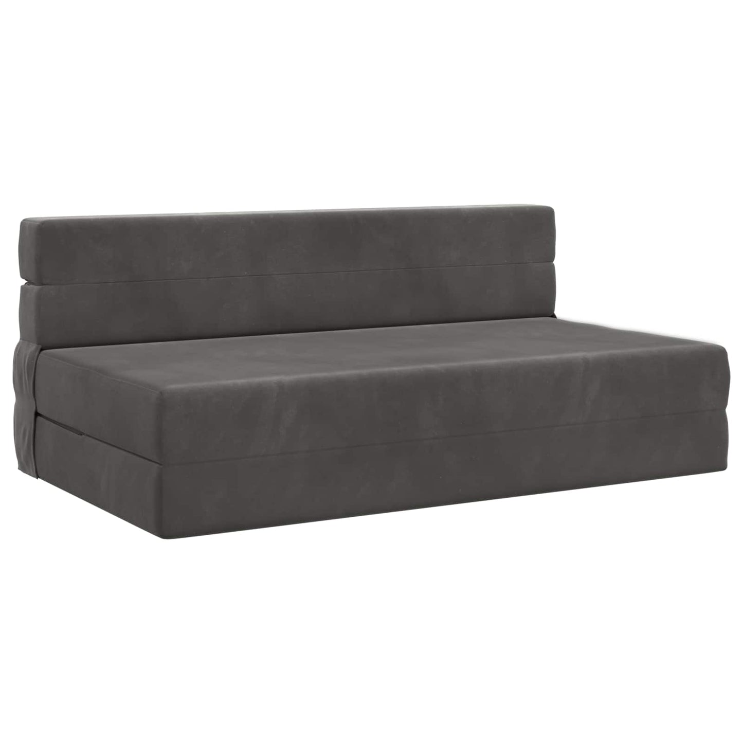 Klappsofa Bett Dunkelgrau 152 x 86,5 x 60 cm Stoff