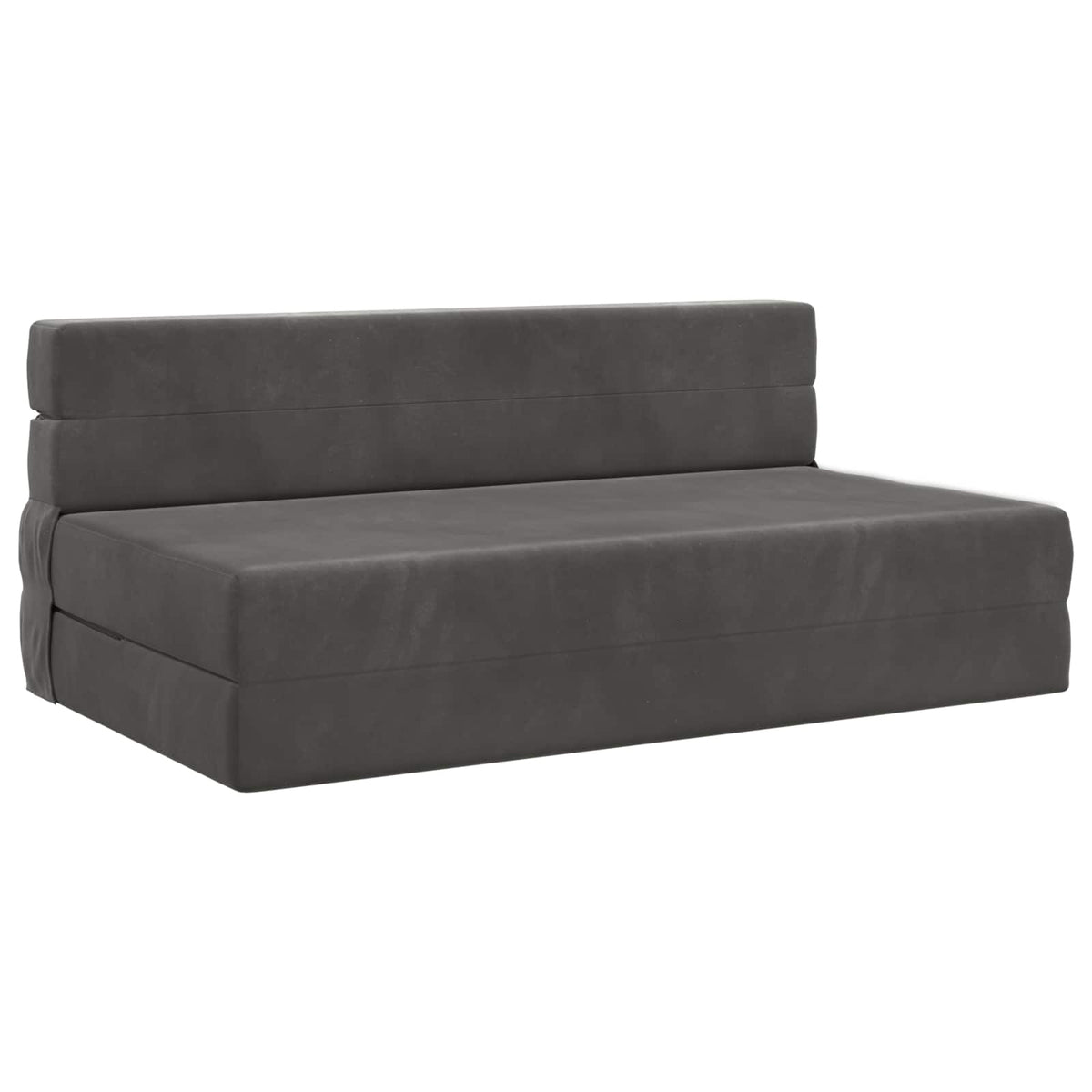 Klappsofa Bett Dunkelgrau 152 x 86,5 x 60 cm Stoff