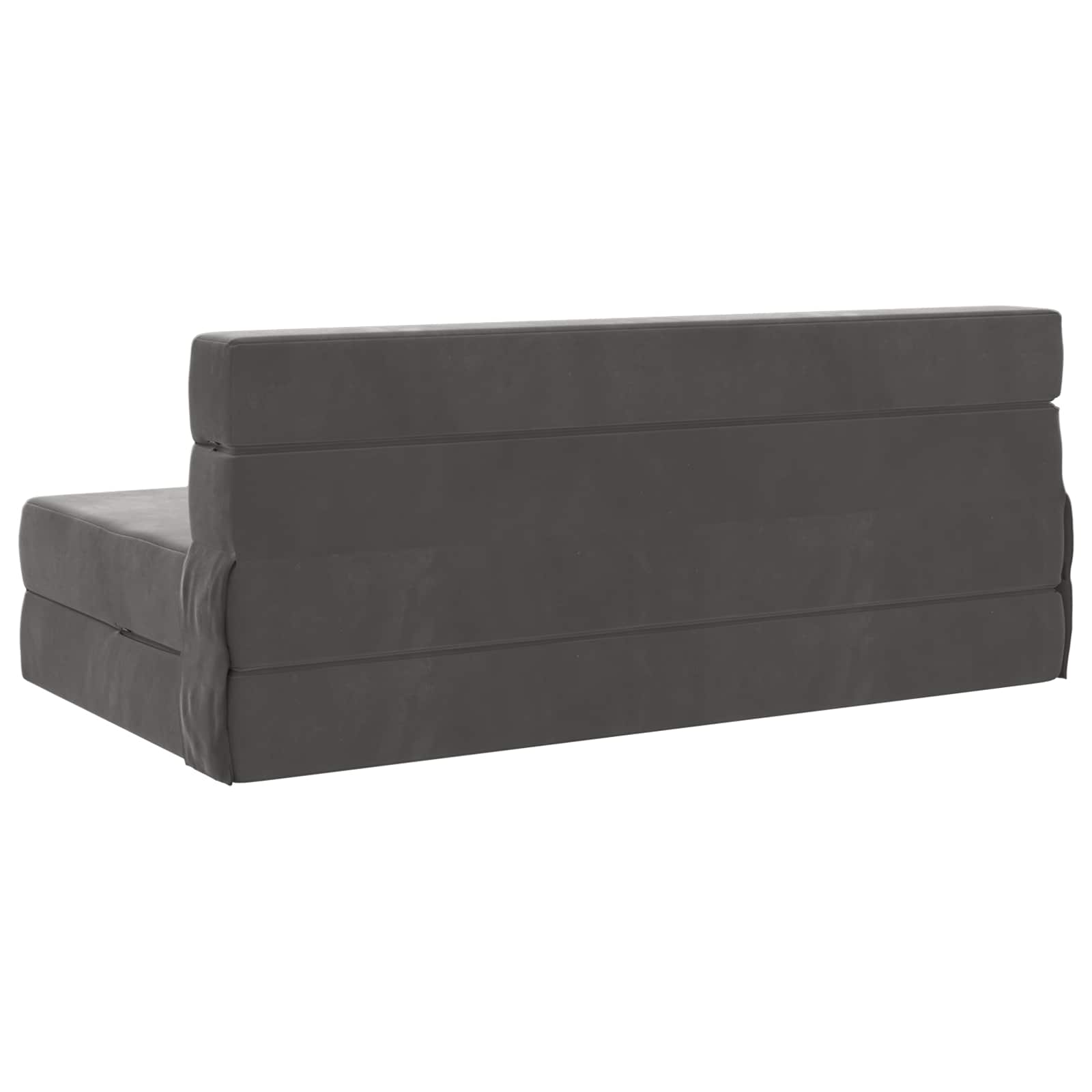 Klappsofa Bett Dunkelgrau 152 x 86,5 x 60 cm Stoff
