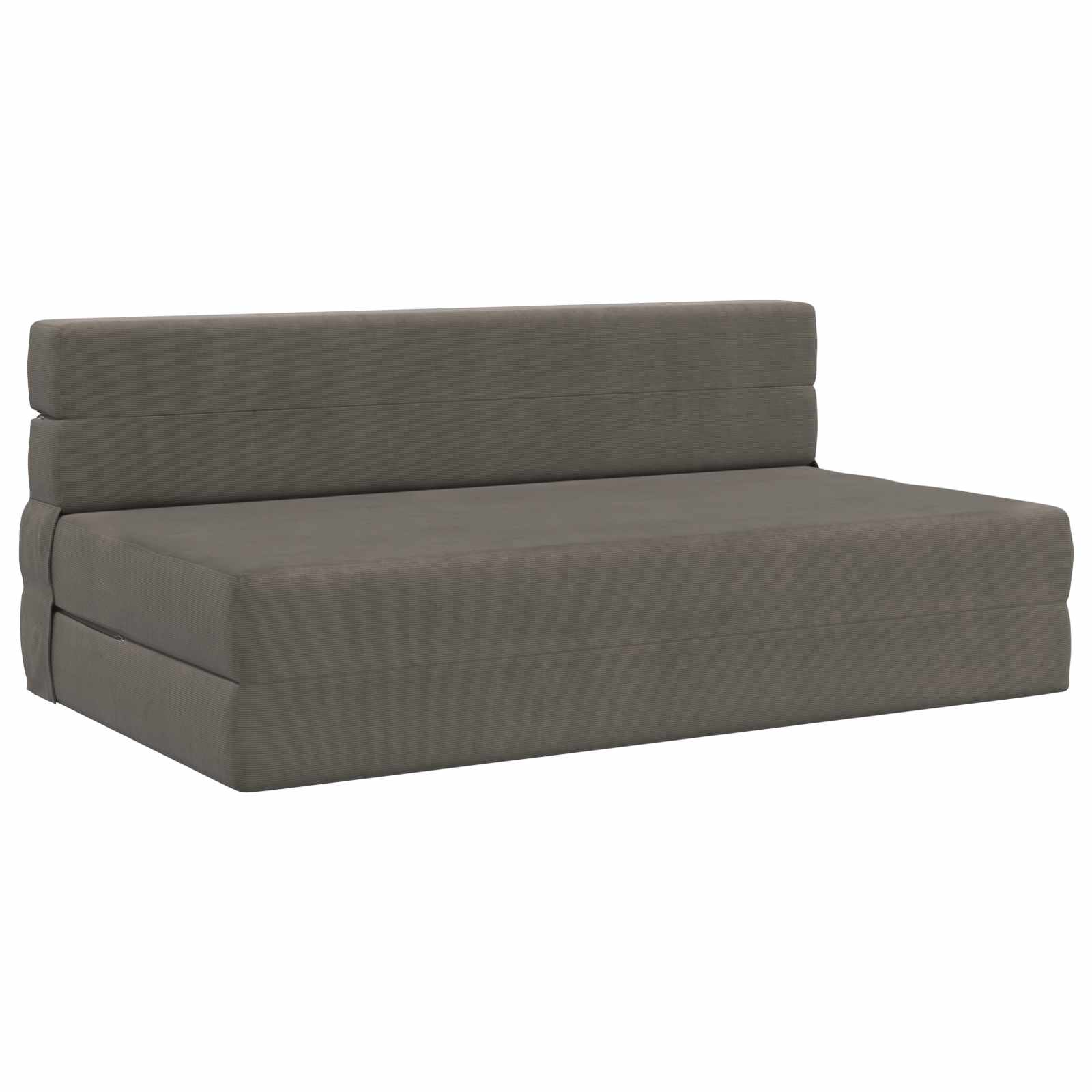 Klappsofa Bett Hellgrau 152 x 86,5 x 60 cm Stoff