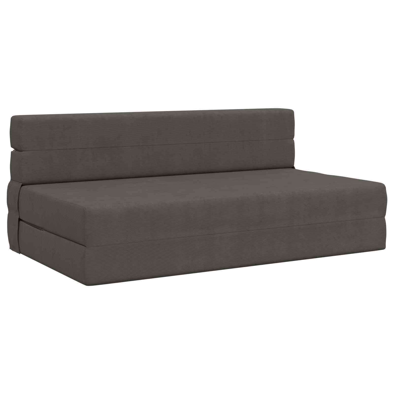Klappsofa Bett Dunkelgrau 152 x 86,5 x 60 cm Stoff
