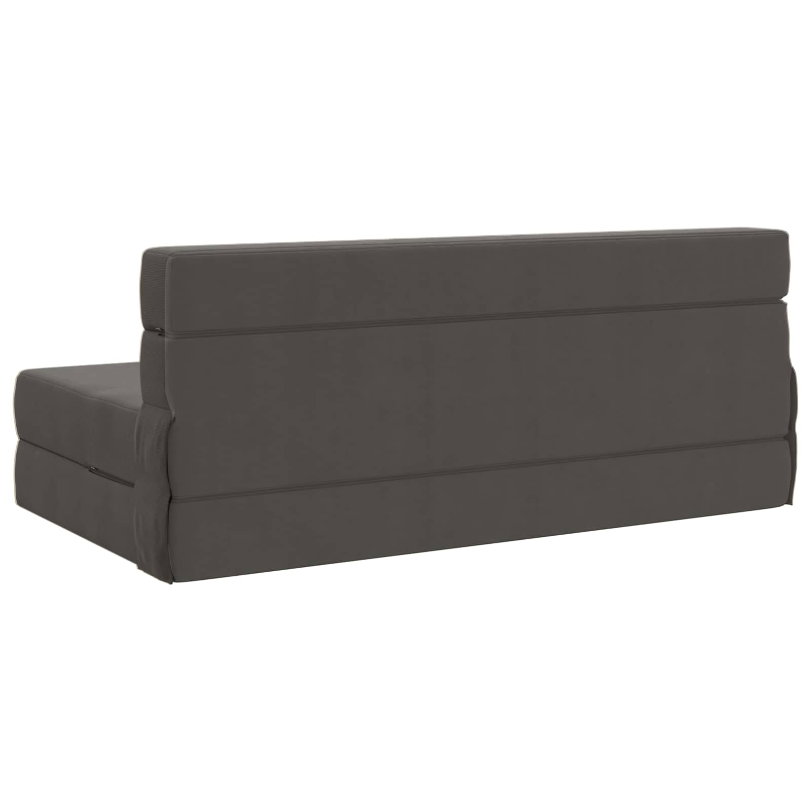 Klappsofa Bett Dunkelgrau 152 x 86,5 x 60 cm Stoff