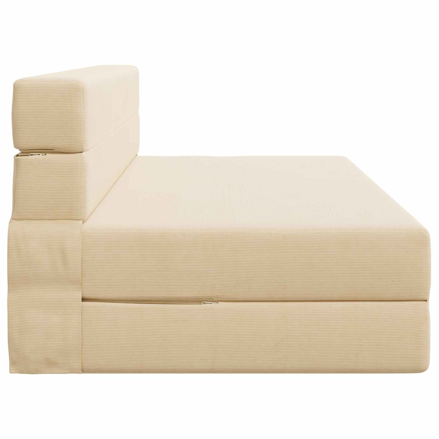 Klappsofa Bett Creme 152 x 86,5 x 60 cm Stoff
