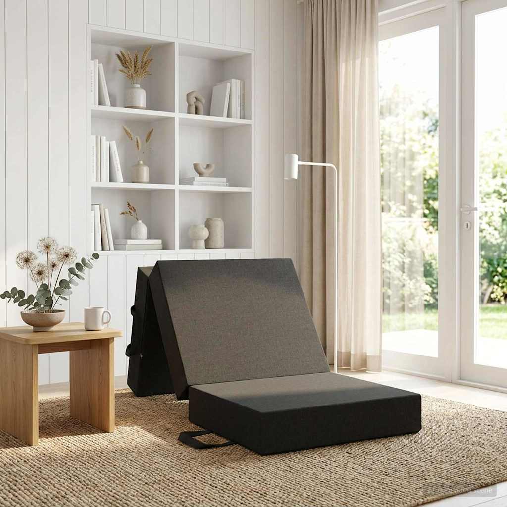 Klappsofa Bett 75 x 67 x 45 cm Dunkelgrau