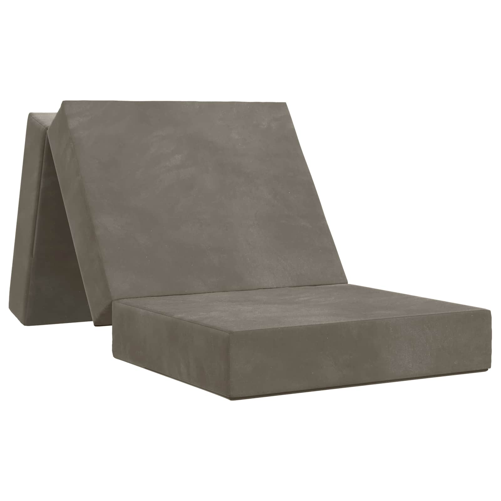 Klappsofa Bett 75 x 63 x 45 cm Hellgrau