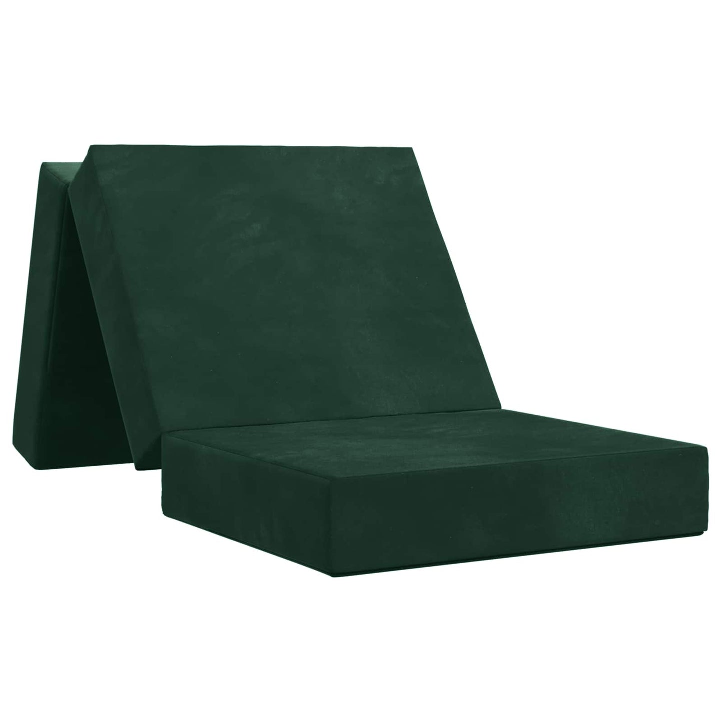 Klappsofa Bett 75 x 63 x 45 cm Dunkelgrün