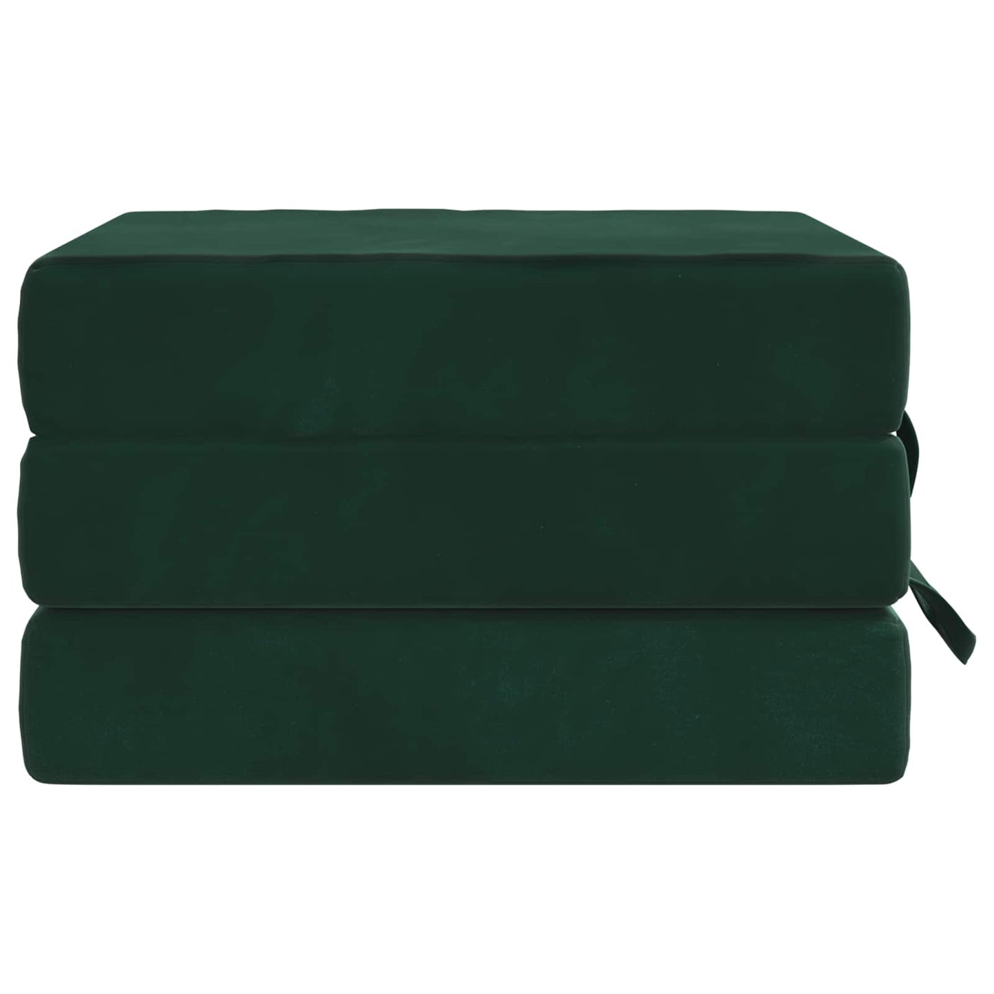 Klappsofa Bett 75 x 63 x 45 cm Dunkelgrün