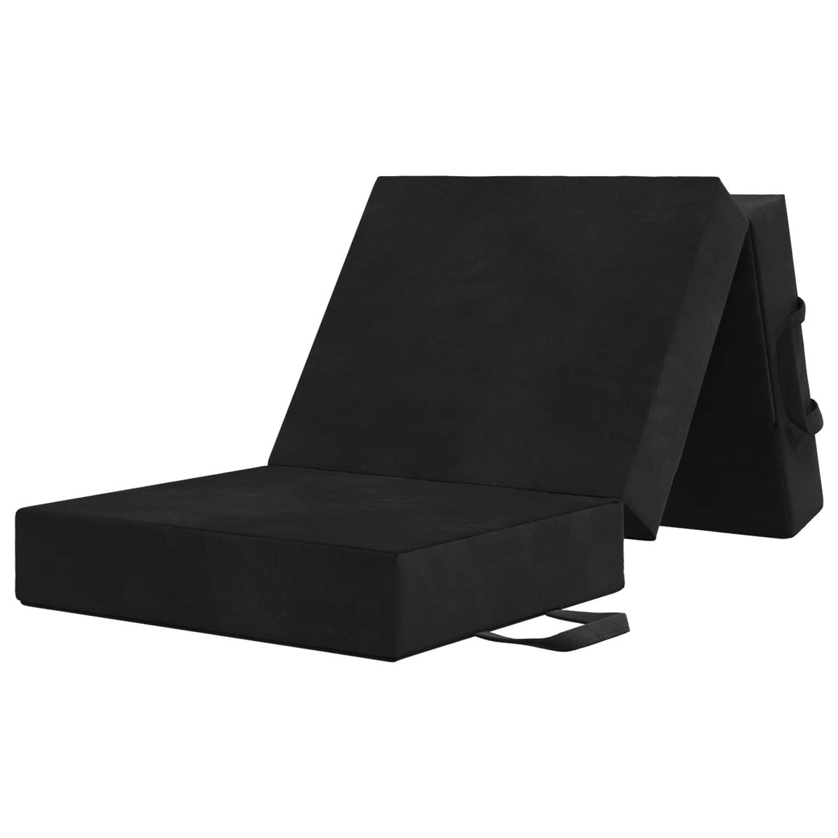 Klappsofa Bett 75 x 63 x 45 cm Schwarz
