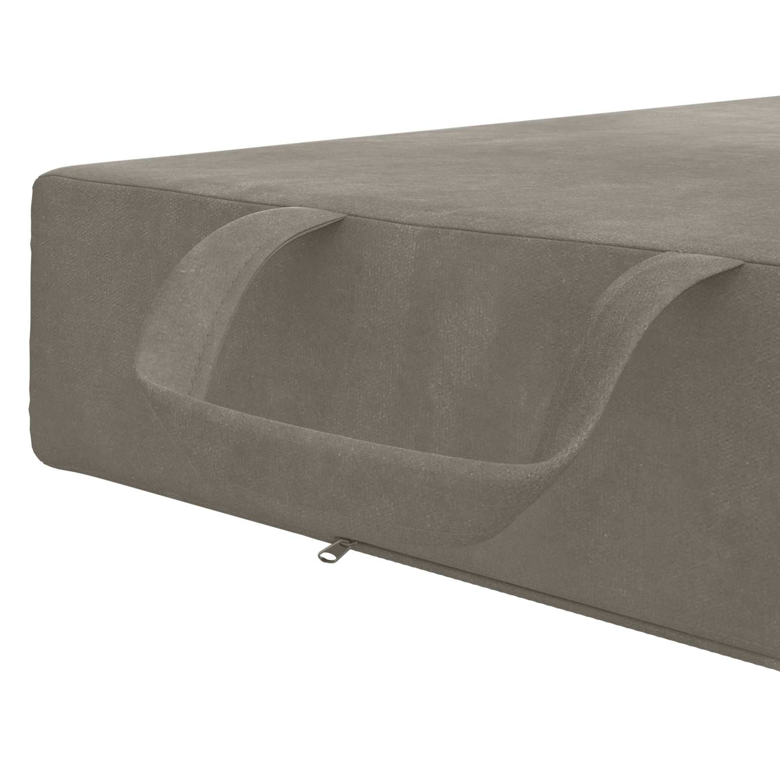Klappsofa Bett 90 x 63 x 45 cm Hellgrau