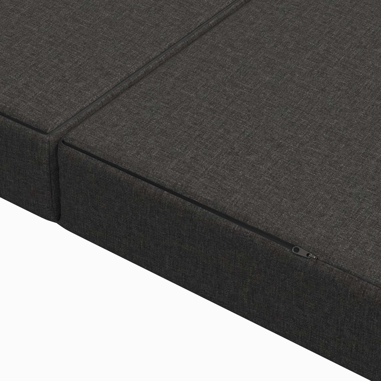 Klappsofa Bett 80 x 67 x 45 cm Dunkelgrau