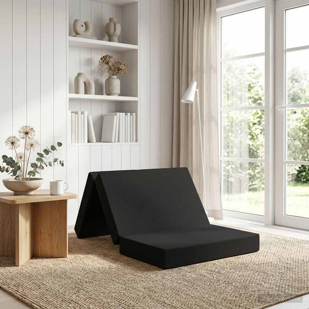 Klappsofa Bett 80 x 67 x 45 cm Schwarz
