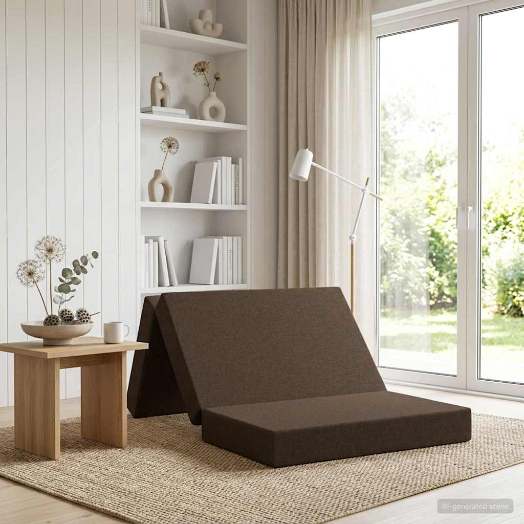 Klappsofa Bett 90 x 67 x 45 cm Taupe