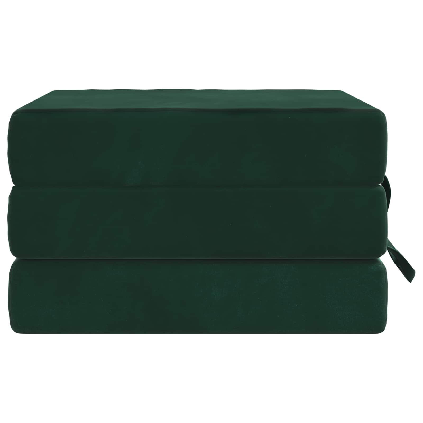 Klappsofa Bett 90 x 67 x 45 cm Dunkelgrün