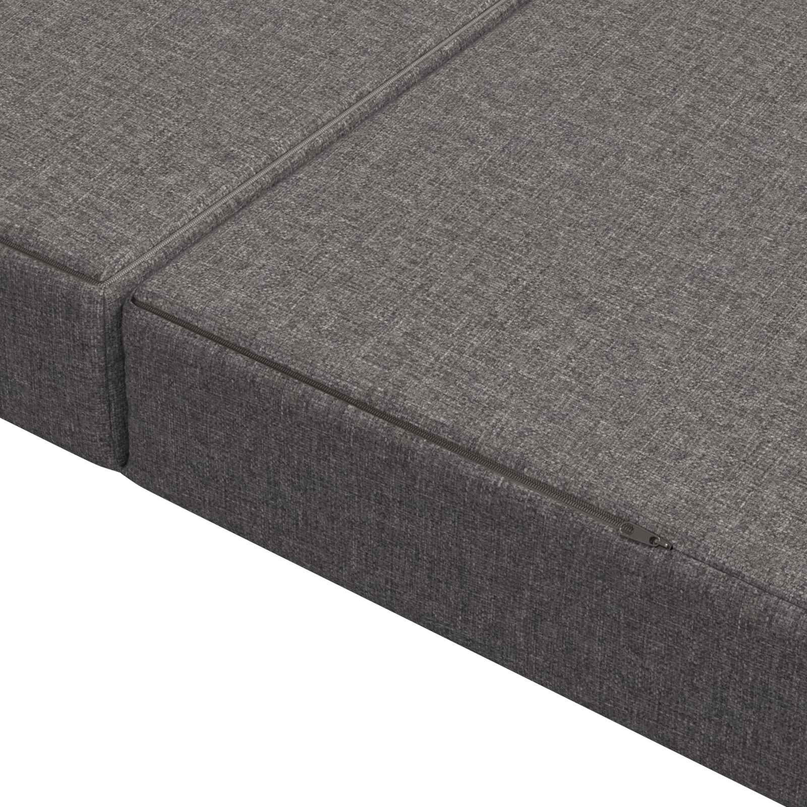 Klappsofa Bett 100 x 67 x 45 cm Hellgrau