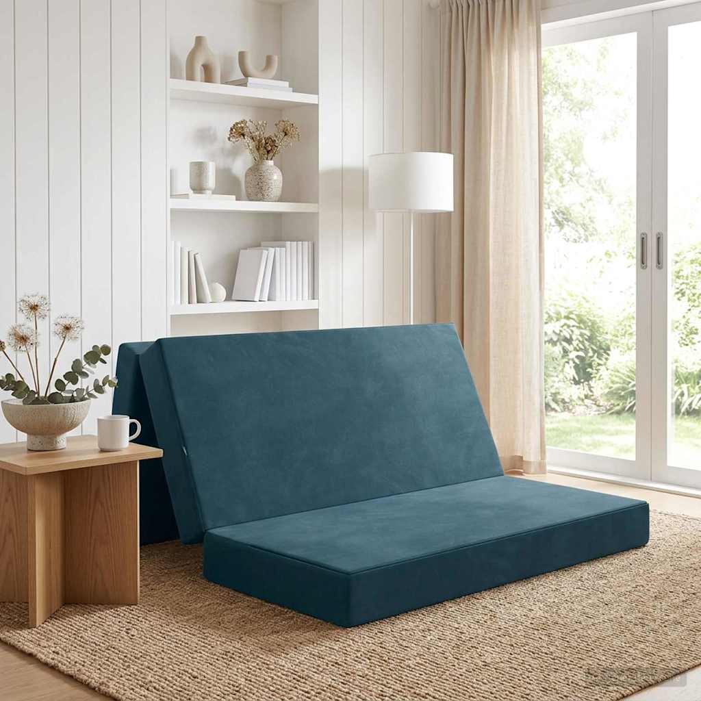 Klappsofa Bett 160 x 67 x 45 cm Blau