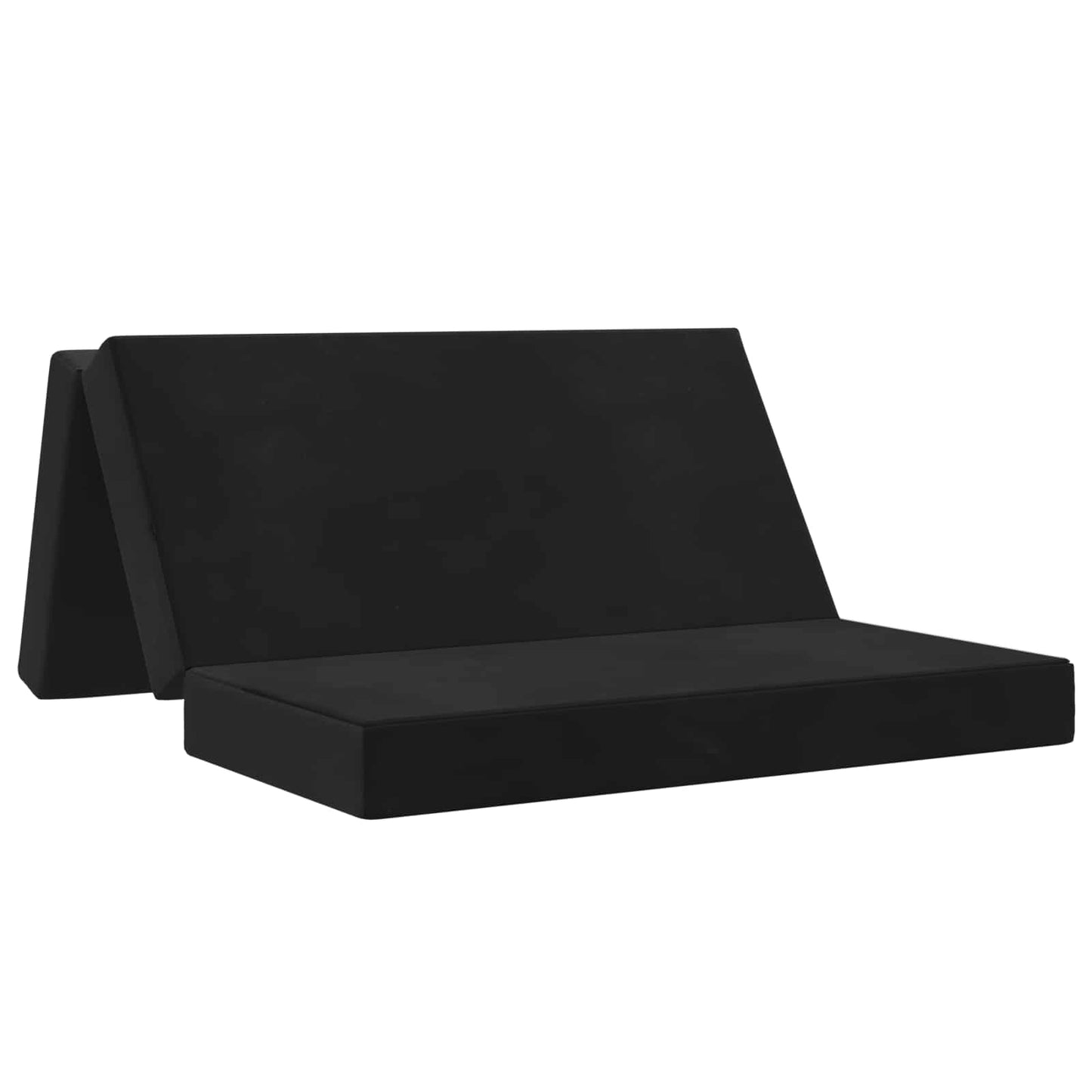 Klappsofa Bett 120 x 67 x 45 cm Schwarz