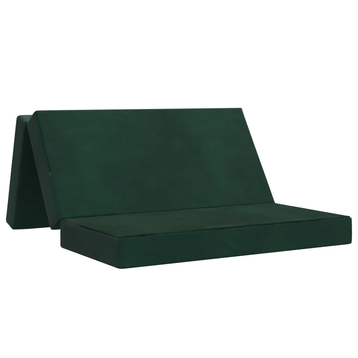 Klappsofa Bett 160 x 67 x 45 cm Dunkelgrün