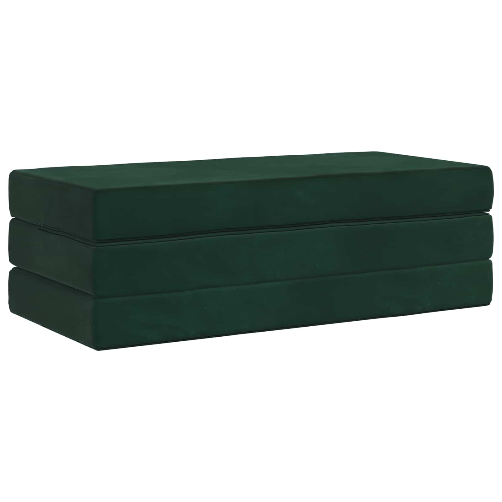 Klappsofa Bett 160 x 67 x 45 cm Dunkelgrün
